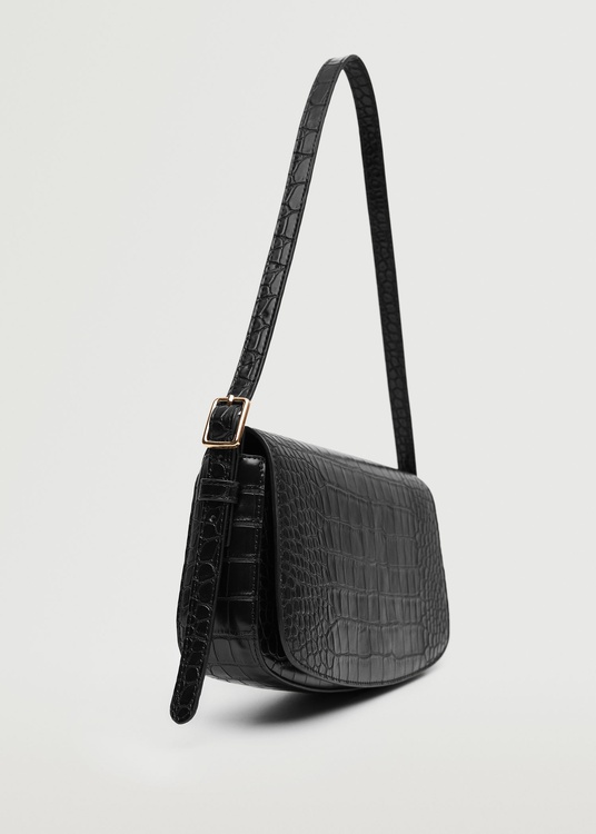 Croc effect baguette bag best sale